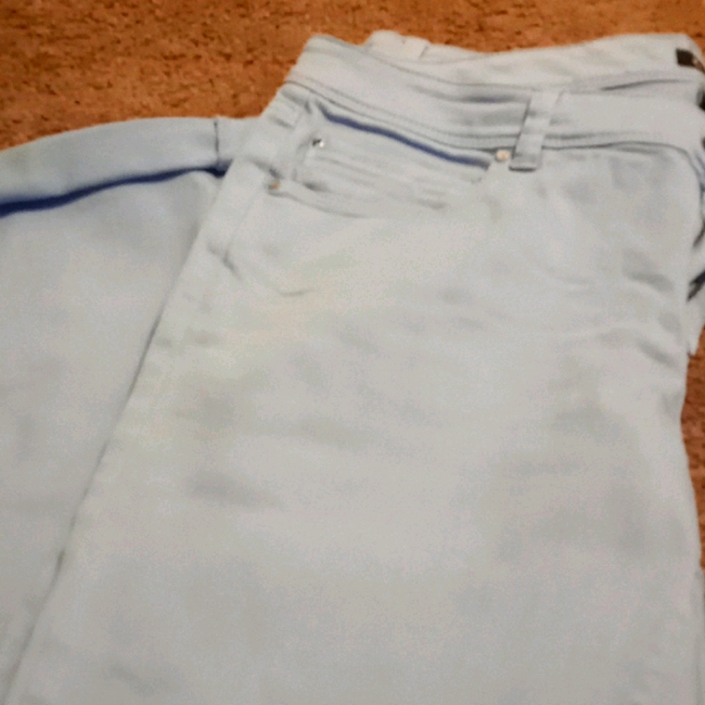 sky blue jeans